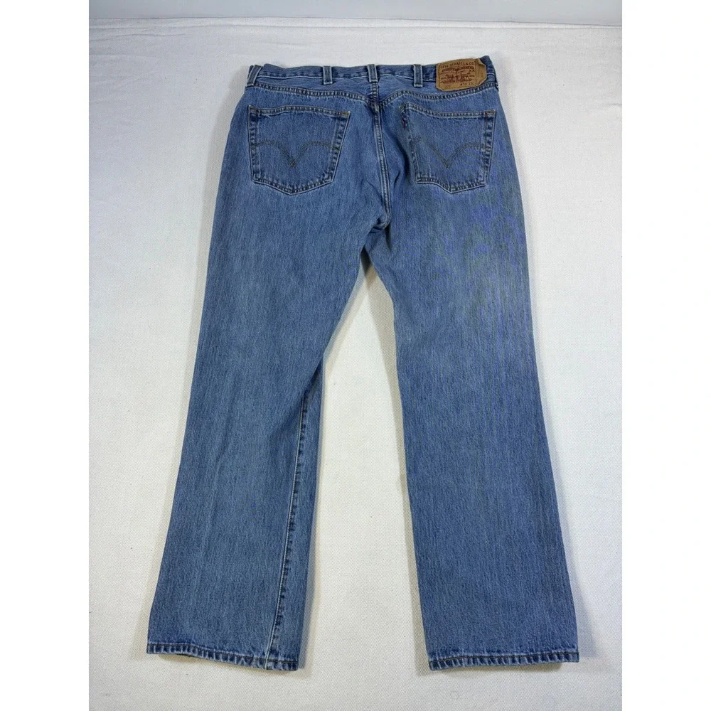 Vintage Levis 501 Original Straight Leg Blue Jeans Mens 38x30 Button Fly Medium‎